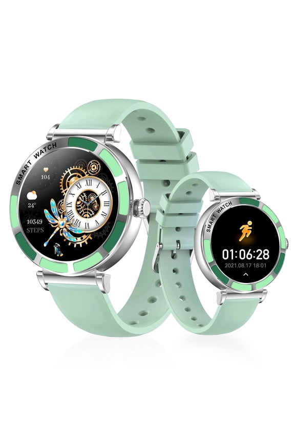 Smart Bluetooth Watch, 1.27" HD WomenBluetooth Calling & 100 Sports Modes, 290mAh Long Battery, Tempered Glass Touch Panel(green)