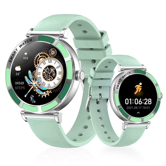 Smart Bluetooth Watch, 1.27" HD WomenBluetooth Calling & 100 Sports Modes, 290mAh Long Battery, Tempered Glass Touch Panel(green)