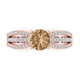 thumbnail image 1 of Clara Pucci 14K White/Rose Gold 1.27ct Champagne Solitaire with Accents, 1 of 8