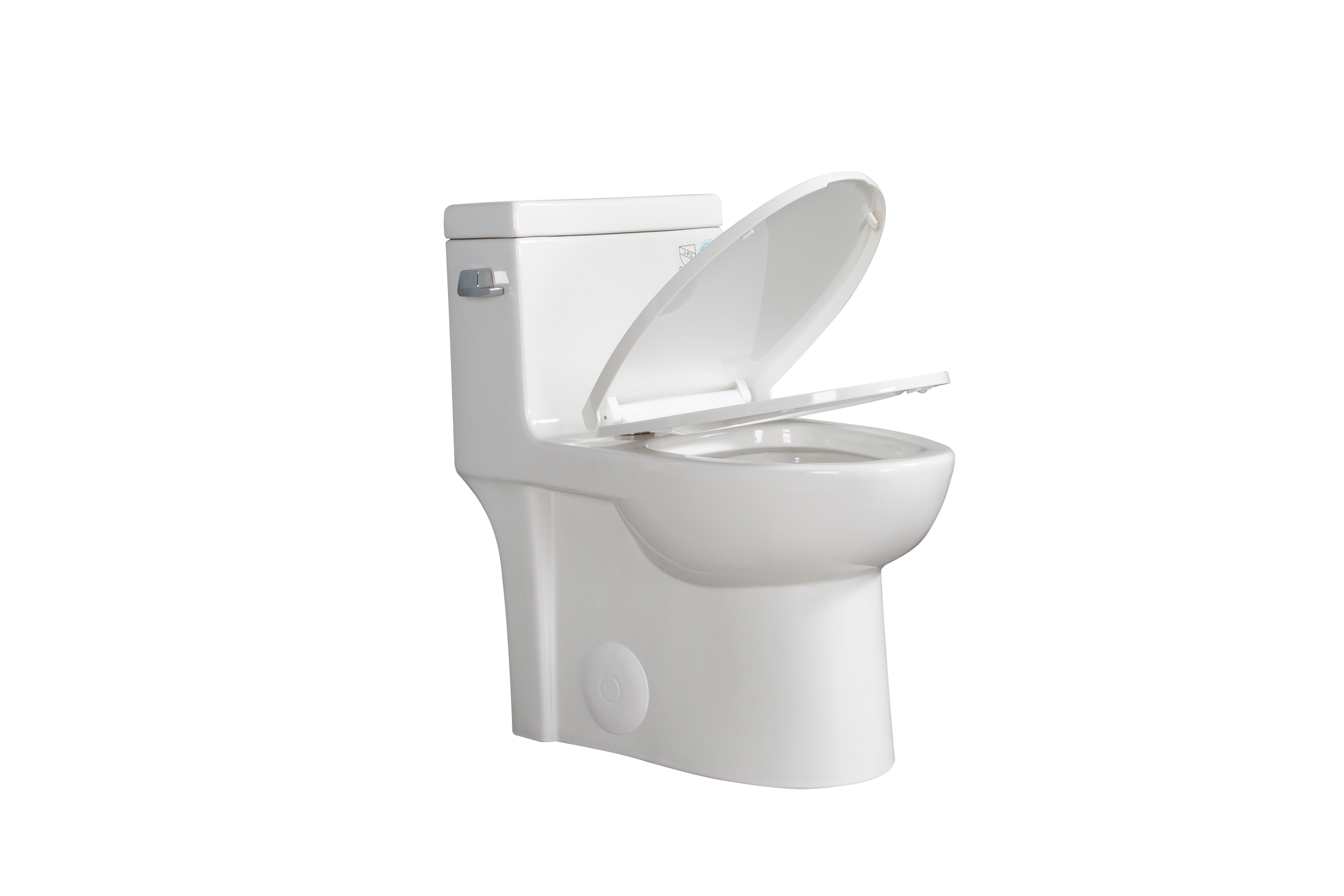 Gloss White Elongated One-Piece High Efficiency Toilet