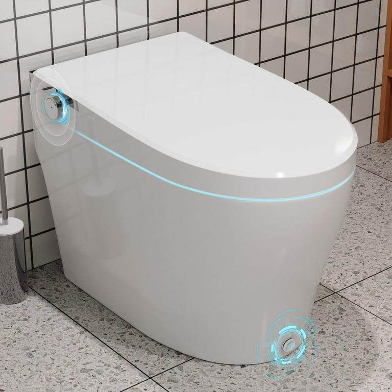 DEERVALLEY 1.28 GPF Smart 1-Piece Toilet with Heated Seat & Auto Flush