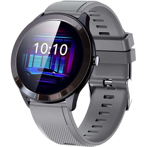 1.28 Inch HD Fitness Tracker Watch with Touch Screen Heart Rate Monitor Camera Music Control, IP70 Waterproof Smart Watch