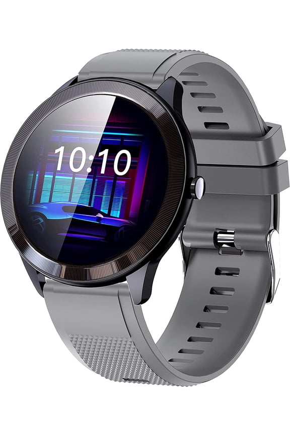 1.28 Inch HD Fitness Tracker Watch with Touch Screen Heart Rate Monitor Camera Music Control, IP70 Waterproof Smart Watch