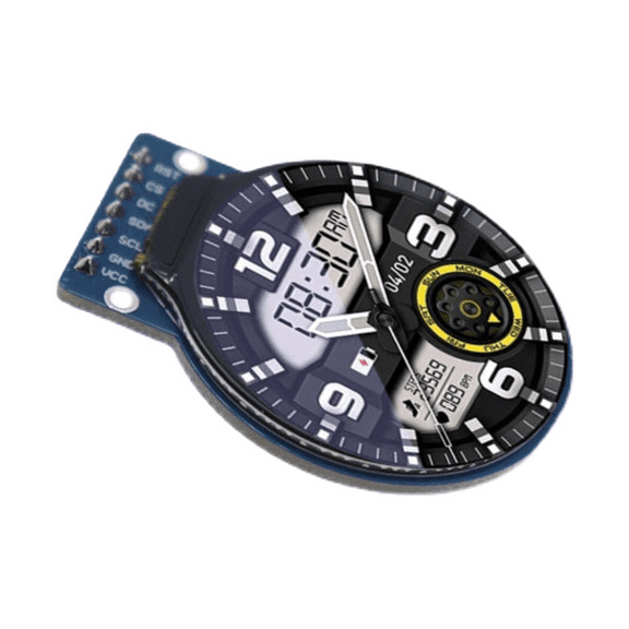1.28 Inch TFT LCD Display Module Round RGB IPS HD 240X240 Resolution GC9A01 Driver 4 Wire SPI Interface Adapter Board