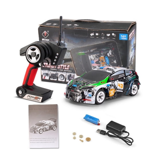 1:28 RC Drift Car 4WD 30KM/H High Speed Racing Car Green RTR