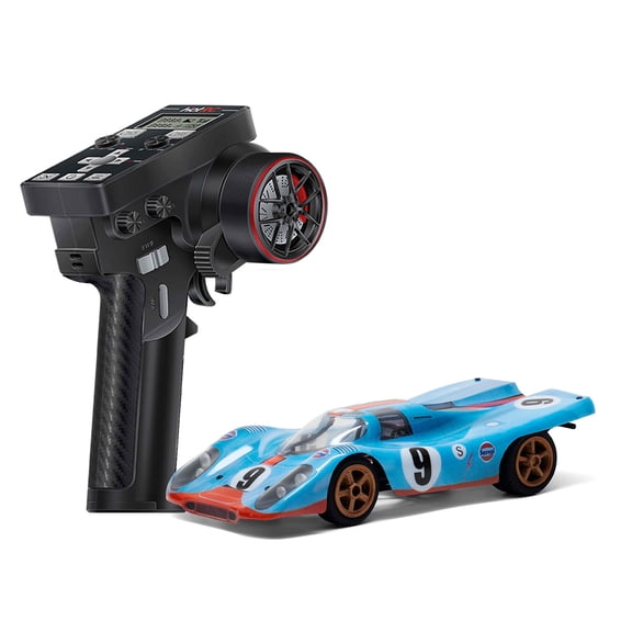 1/28 Scale DIY RC Racing Car Kit With 2.4GHz Remote Control Lightweight Remote Control Hobby Grade Vehicle For Tabletop Tracks And Indoor Desktop Racing( Blue / One Battery )