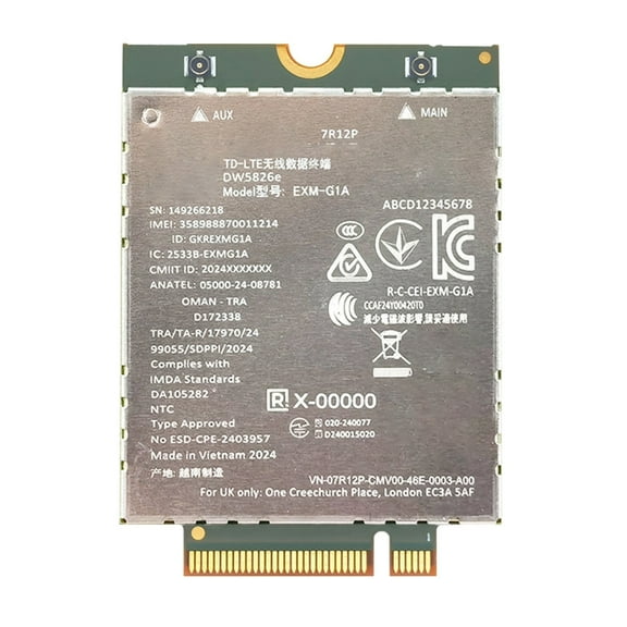 1.28GHz 4G LTE WWAN Module 4G LTE and WCDMA for Business Laptops and Devices