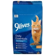 9Lives Daily Essentials Dry Cat Food for Adult Cats with Chicken, Beef & Salmon, 28 lb. Bag