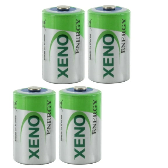 1/2AA Size Lithium Batteries (3.6V & 1200 mAh), 4 pack