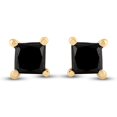 thumbnail image 1 of 1/2CT-DIA GIFT PRINCESS BLACK DIAMOND STUDS EARRING, 1 of 2