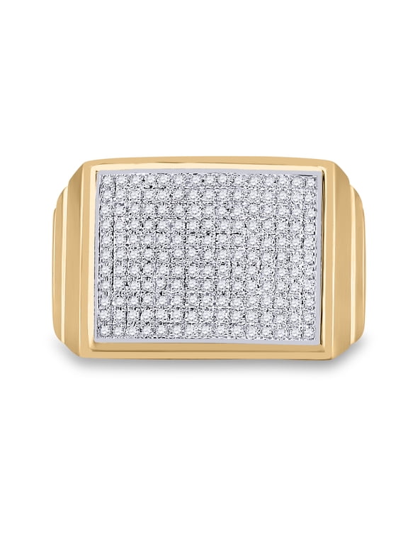 1/2CT-DIA MICRO-PAVE MENS RING