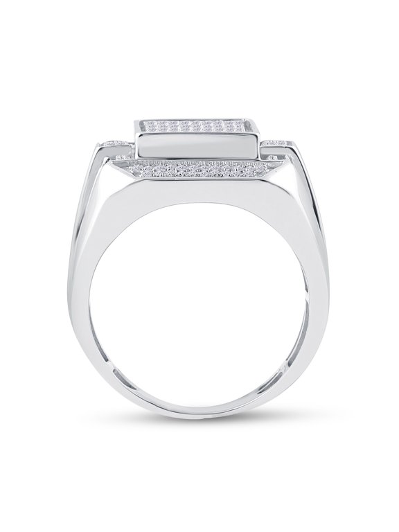 1/2CT-DIA MICRO-PAVE MENS RING