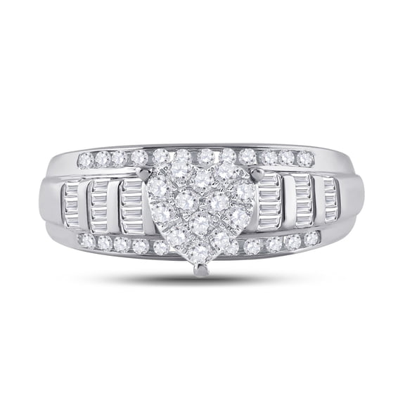 1/2CTW DIA CINDY HEART RING