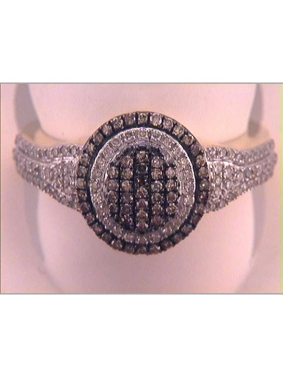1/2CTW-DIA FASHION BROWN RING