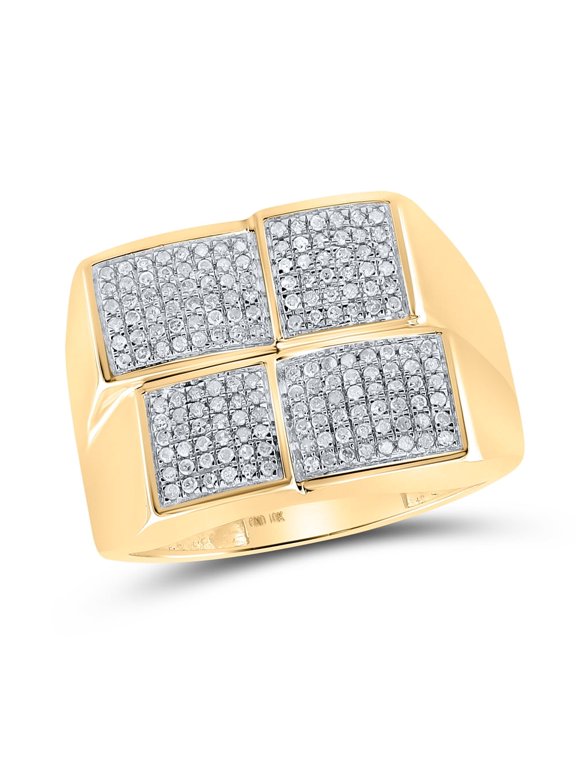 1/2CTW-DIA MENS MICRO PAVE RING
