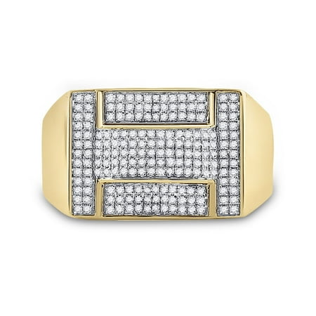 1/2CTW-DIA MICRO-PAVE MENS RING