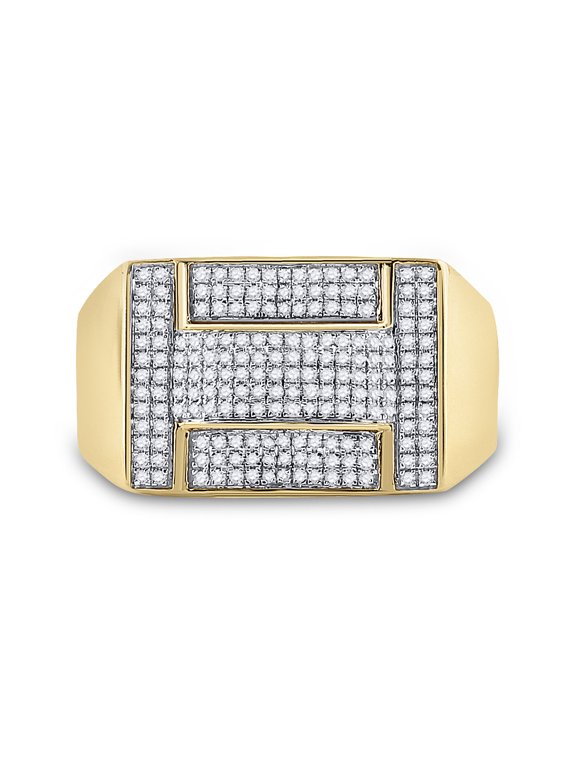 1/2CTW-DIA MICRO-PAVE MENS RING