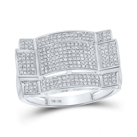 1/2CTW-DIA MICRO-PAVE MENS RING