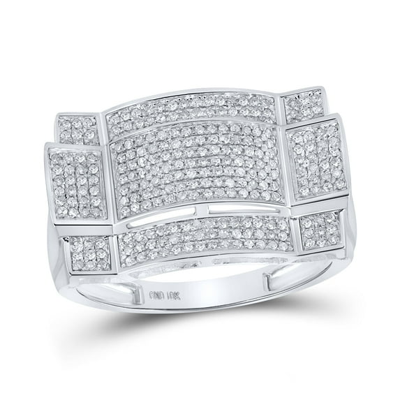 1/2CTW-DIA MICRO-PAVE MENS RING