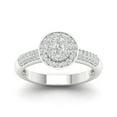 thumbnail image 1 of 1/2Ct TDW Diamond 10K White Gold Round Halo Engagement Ring, 1 of 4