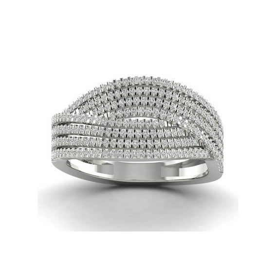 1/2Ct TDW Diamond S925 Sterling Silver Fashion Ring
