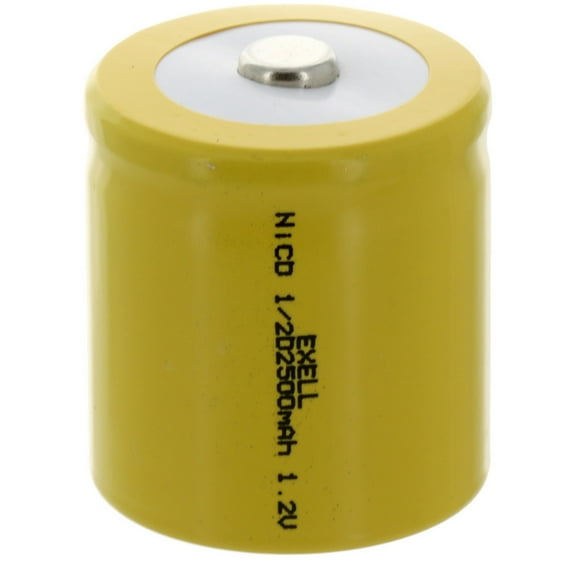 1/2D Size 1.2V  Button Top Rechargeable Battery for DIY Radios Power Packs