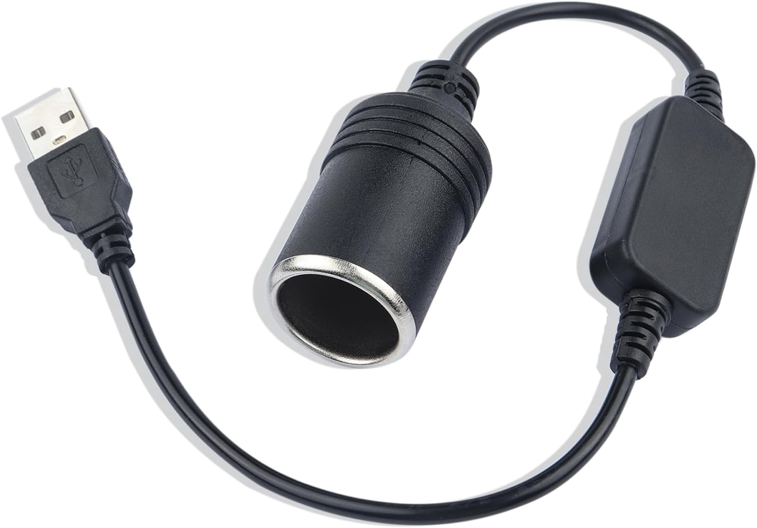 1.2Ft USB to Cigarette Lighter Adapter,12V Cigarette Lighter Socket for ...