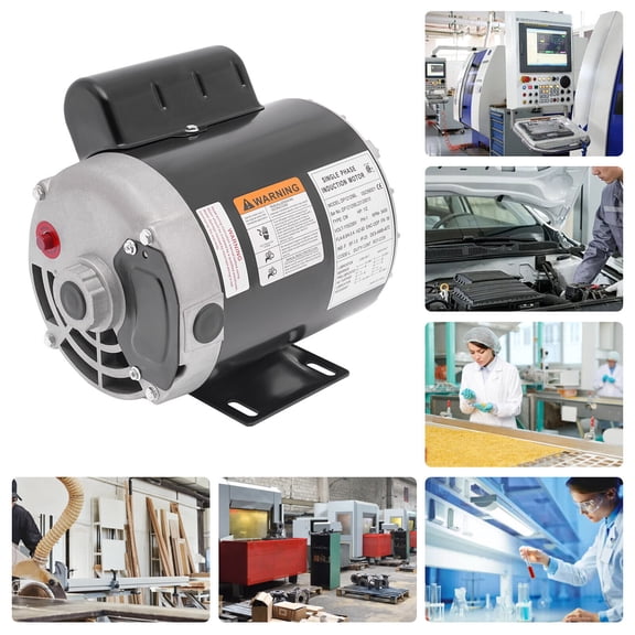 1/2HP 3450RPM Electric Motor General Purpose Motor Horizontal Mount Single Phase