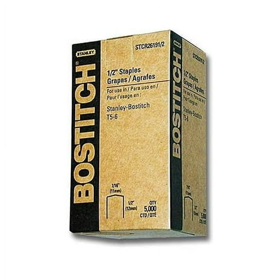 1/2IN Staples (EA=BOXOF 5 000 Staples)