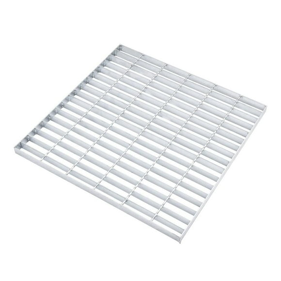 1.2IN Thick Galvanized Steel Drain Grate, Class Sewer Grate, Weather-Resistant Outdoor Drain Cover, Heavy Duty Channel Grate, Silver Square Drainage Grate (19.7* 19.7* 1.2)