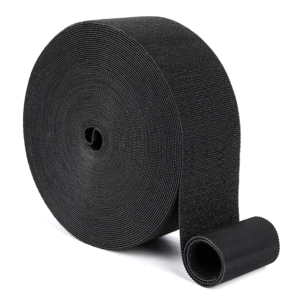 1/2In x 197Ft Reusable Cable Ties Hook and Loop Roll | Tie Down Straps, Nylon Double-Sided Strips, | Adjustable Multi-Purpose Wrap Fasteners forOffice, Home, Data Center