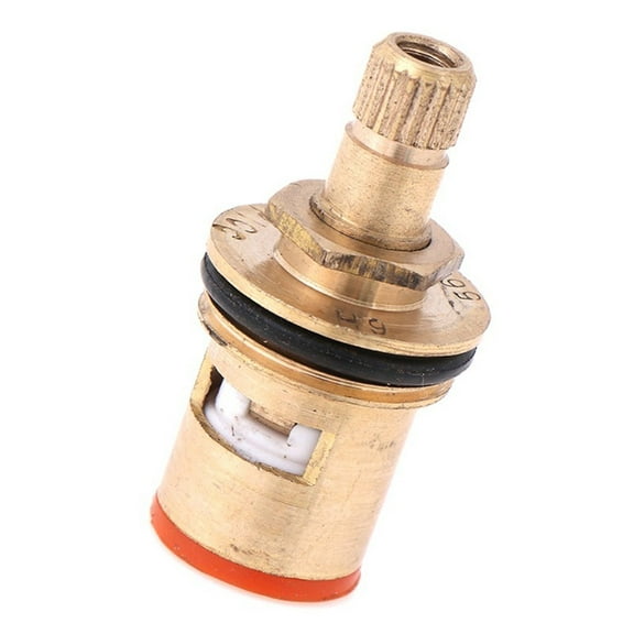 1/2Inch 20 Teeth Ceramic Tap Cartridge Disc Quarter Turn Valve Faucet Cartridges For Bsp 1/2" Thread Rubber O-Ring The Bottom