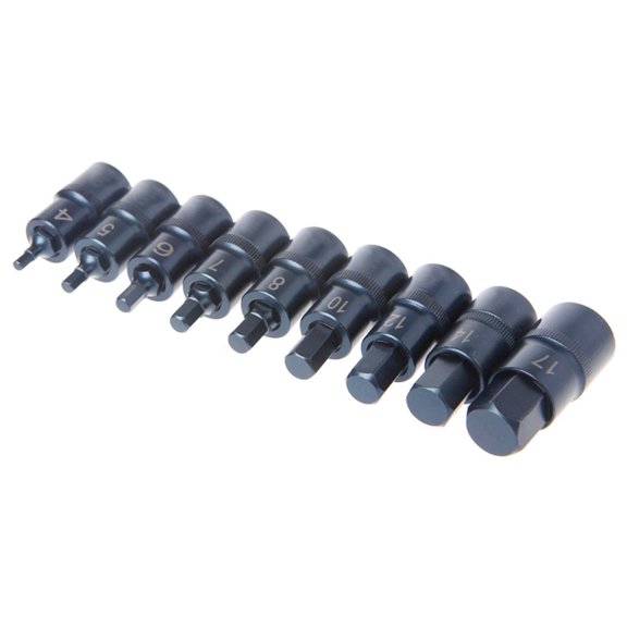 1/2Inch Drive Hexagon Socket Screwdriver Wrench Hex Socket Wrench Multi-Function Hand Tools Drill Bit 55Mm H4-H17 H8 Fangkenuo