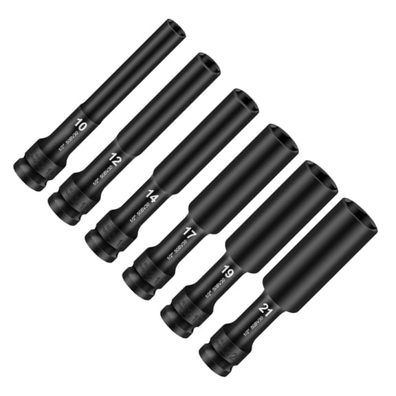1/2Inch Hexagonal Socket Extension Nut Extended Length for Deep Bolt Access