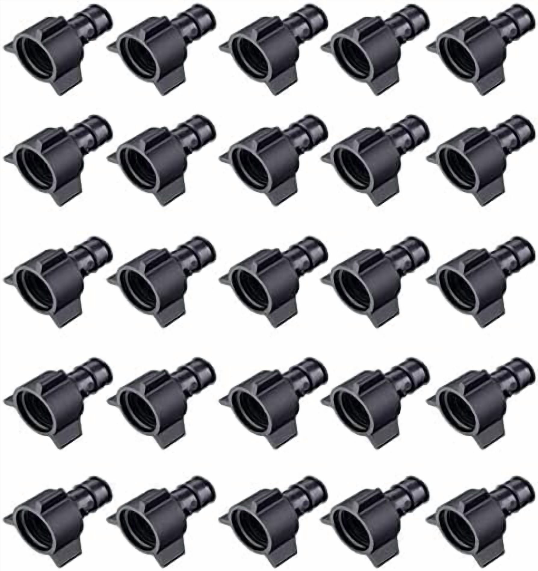 EFIELD Pex-A Expansion Fitting - Pack Of 10, 1/2” X 1/2” Female NPT Swivel Elbow Adapter, PPSU Material, Lead-Free, For Plumbing, Water Systems
