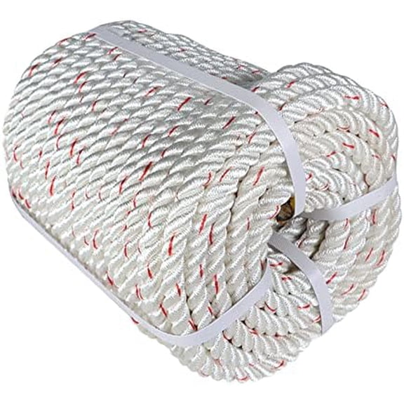 1/2Inch x 150FT Arborist Bull Rope, High Strength Double Braid Polyester Tree Rigging Line Utility Rope for Halyard, Sailboat Weathered Line, Tree Work, Camping, Swings, Tying Goods