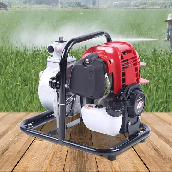 1.2KW 4-Stroke Gasoline Engine Water Pump, Gas Powered High Pressure Water Transfer Pump for Irrigation