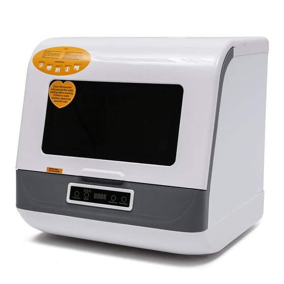 1.2KW Countertop Portable Countertop Dishwasher Compact Dishwasher 3 Programs