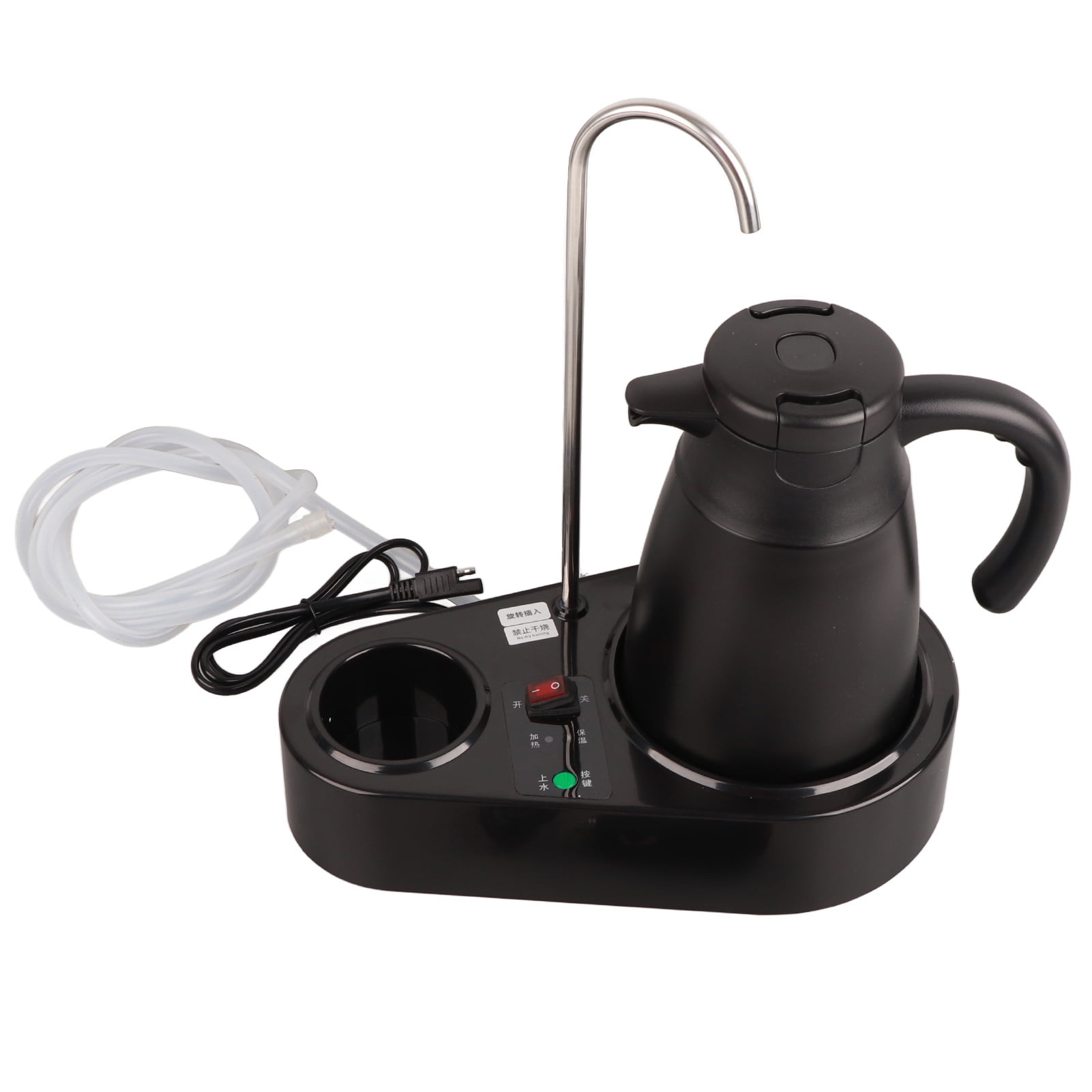 1.2L Car Water Kettle Stainless Steel Electric Kettle 24V Boiling Water Bottle for Car Travel