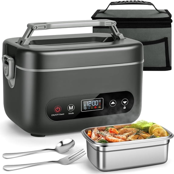 1.2L Cordless Electric Lunch Box - 20000mAh Rechargeable Portable ...