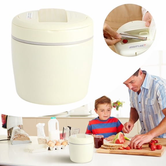 1.2L Leakproof Vacuum Insulated Soup Jar - 304 Stainless Steel Food Container w/ Handle. Keeps Hot 6H/Cold 8H, White, Portable!