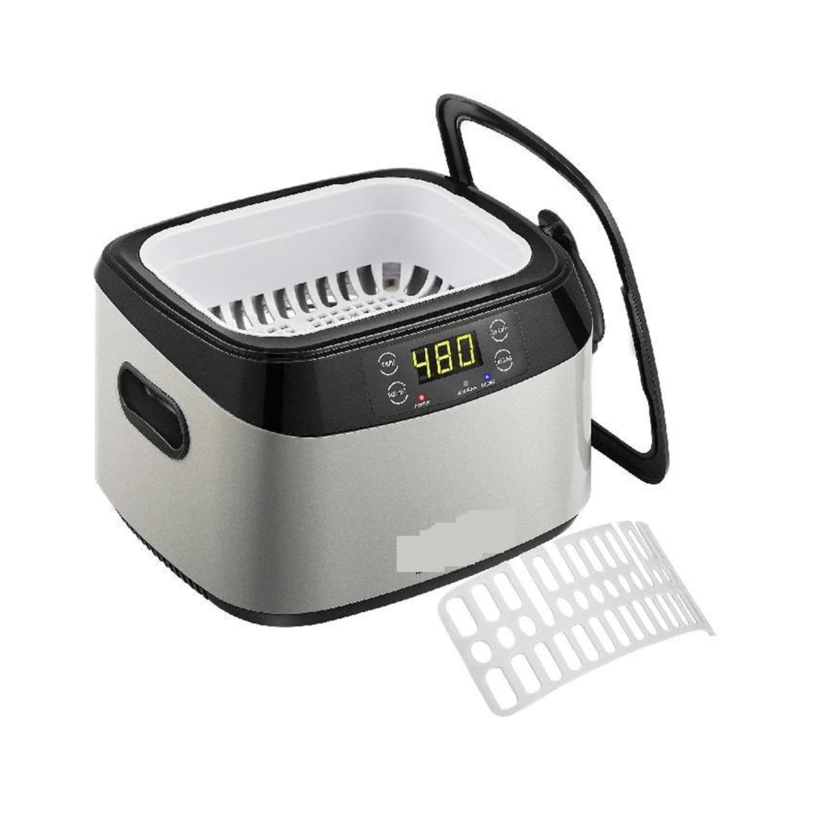 1.2L Ultrasonic Cleaner 40kHz Ultrasonic ABS Plastic & 304 Stainless Steel With Timer For Fruits Jewelry Glasses Watches
