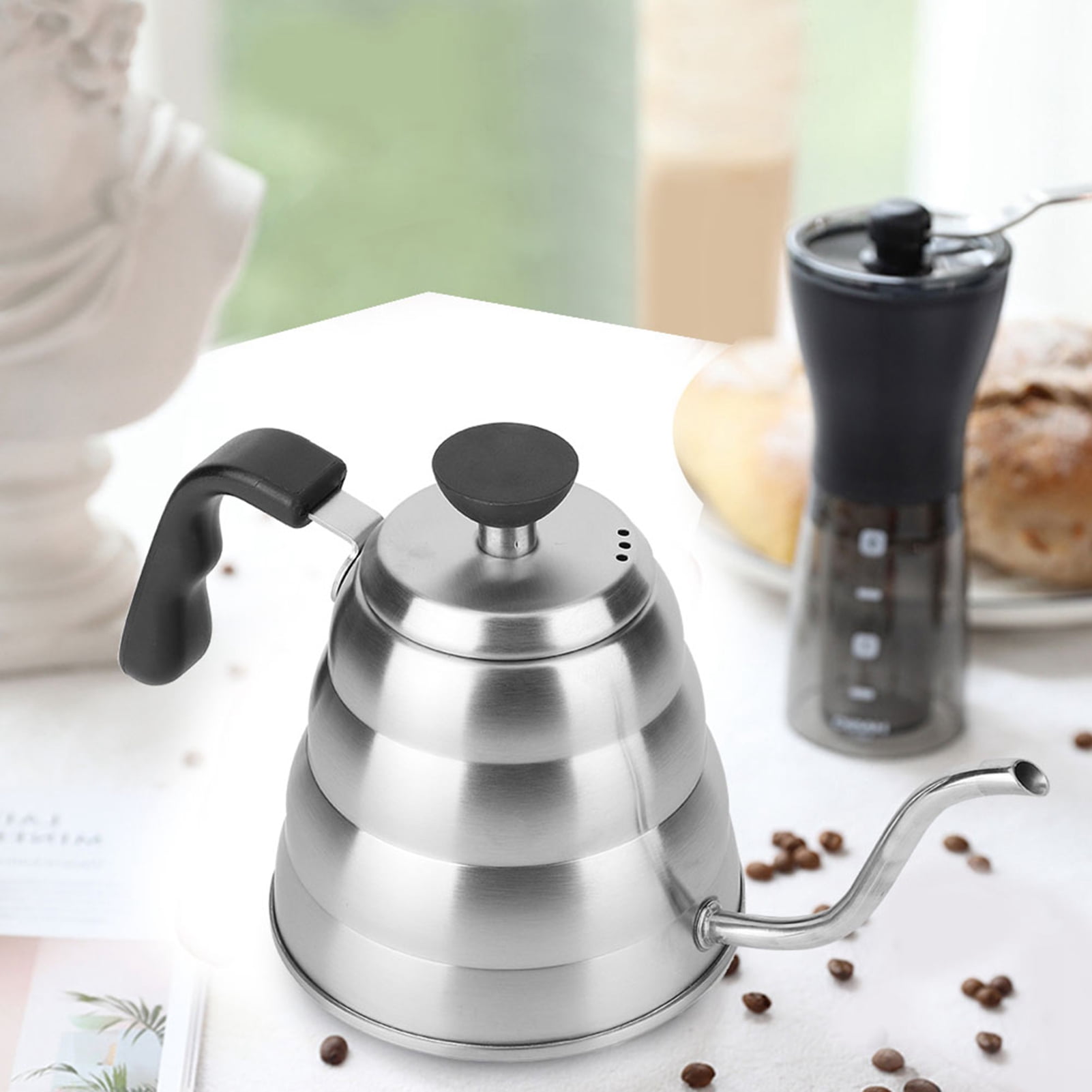 1.2L With Thermometer Coffee Kettle, Coffee Pot, For Office
