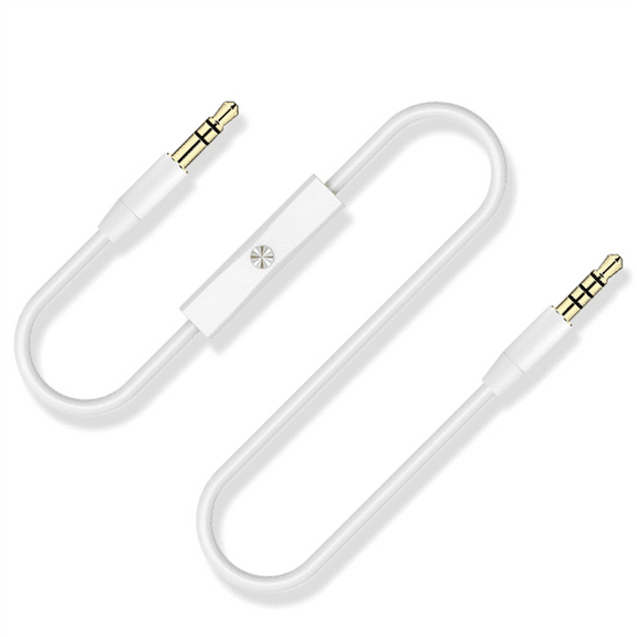 1.2M Jack 3.5mm Audio Cable Car AUX Cable Headphone Extension Code for Phone MP3 Car Headset Speaker White