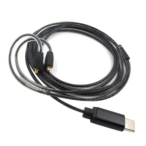 1.2M Mmcx To Type C Audio Earphone Cable For Shure Se215 Se315 Se425 Se535 Se846