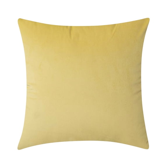 1-2PC Velvet Decorative Throw Pillow Covers 20x20 Inch Soft Solid Square Cushion Case for Couch Sofa Bedroom Living Room Home Decor Silky Machine Washable Pillowcases