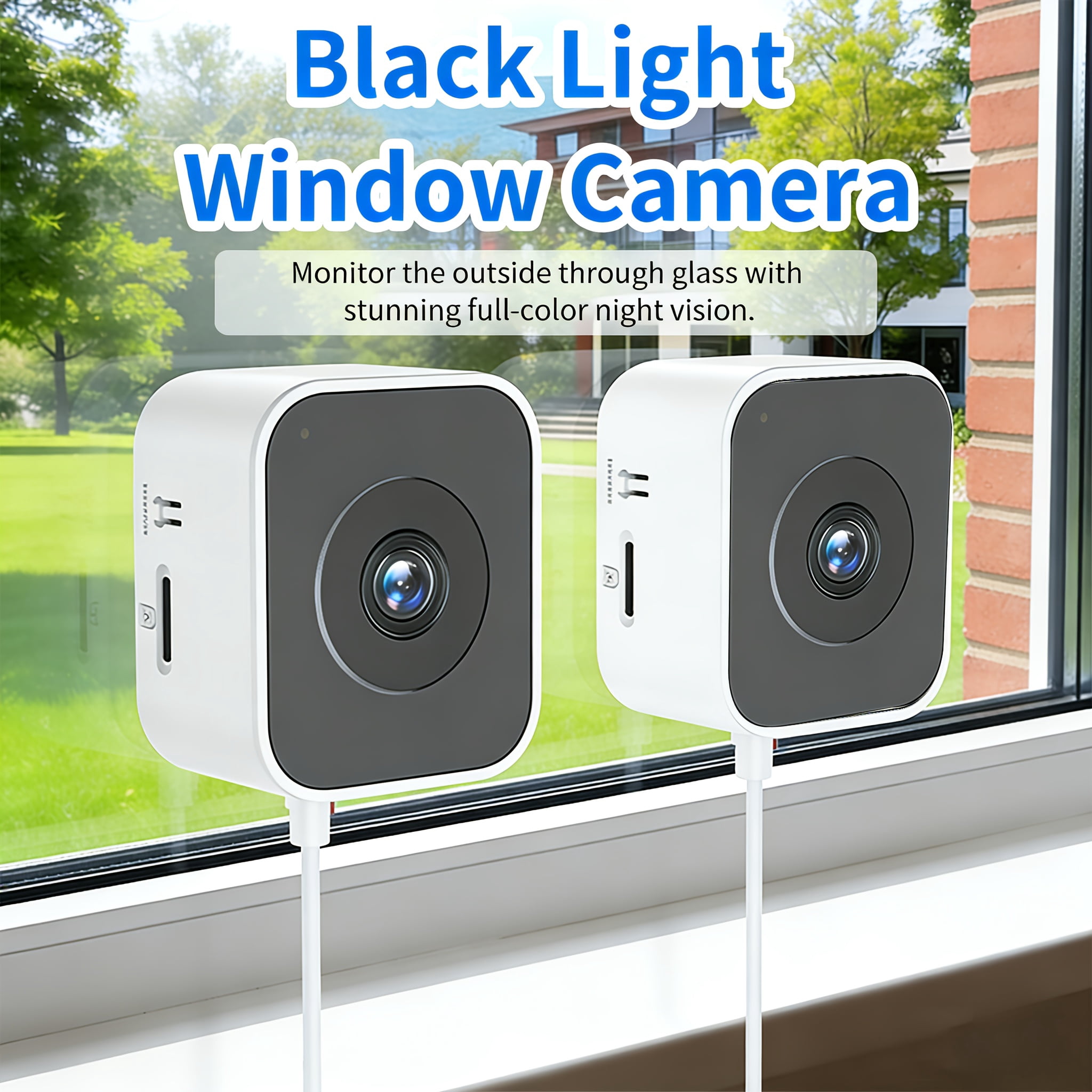 Open Window Camera 1/2PCS 6MP window camera for indoor use. Supports 2.4G/5G WiFi, AI full ...
