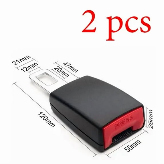 1/2PCS Car Safety Belt 23CM Seat Belt Extension Plug Buckle Seatbelt Clip Adjustable Extender Child Universal Lengthening
