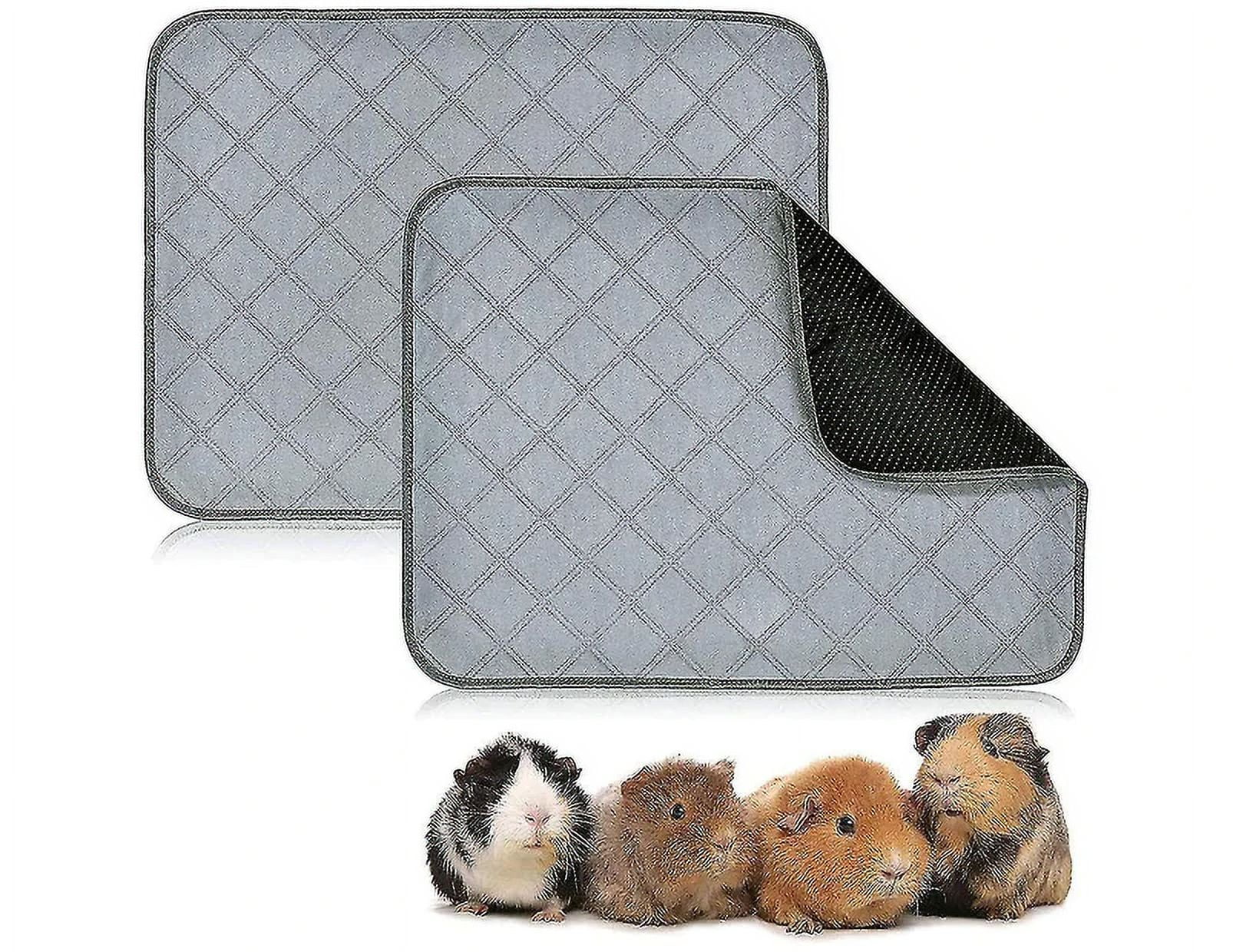 1/2PCS Guinea Pig Fleece Cage Liners Mat Reusable Washable Waterproof ...