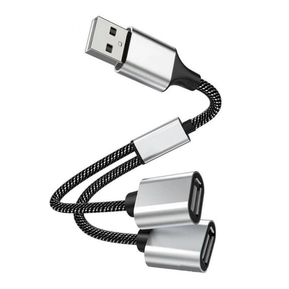 1/2PCS RYRA USB To 3 USB 2.0 HUB Dual 4Port Multi Splitter Adapter OTG For PC Laptop Surface Accessories USB A Extension Power